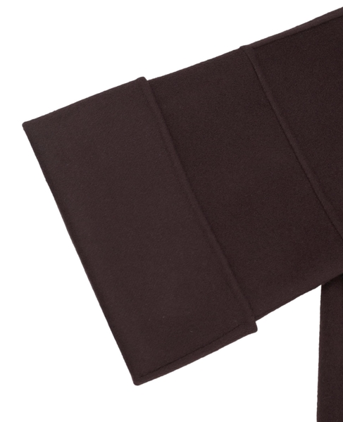 《追加》ウールリバーノーカラーコート 詳細画像 ブラウン 20