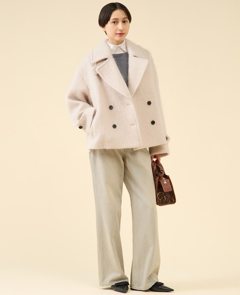 シャギーピーコート 詳細画像 オフ 4