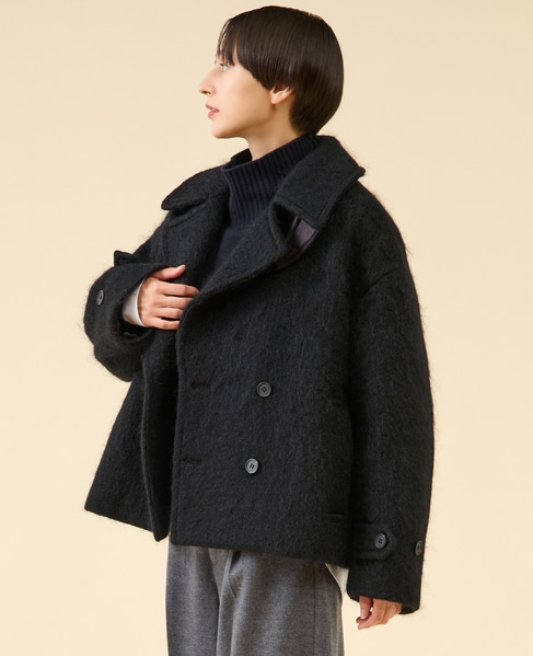 シャギーピーコート 詳細画像 ブラック 2