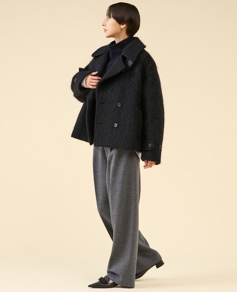 シャギーピーコート 詳細画像 ブラック 5