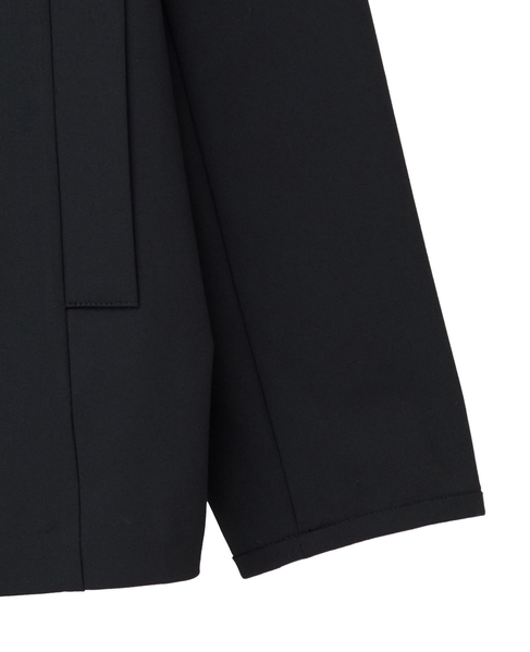 【l’heritage martinique/レリタージュ マルティニーク】T/R2WAYストレッチダブルスプレテッドジャケット（セットアップ可） 詳細画像 ブラック 4