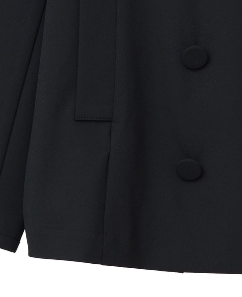【l’heritage martinique/レリタージュ マルティニーク】T/R2WAYストレッチダブルスプレテッドジャケット（セットアップ可） 詳細画像 ブラック 5