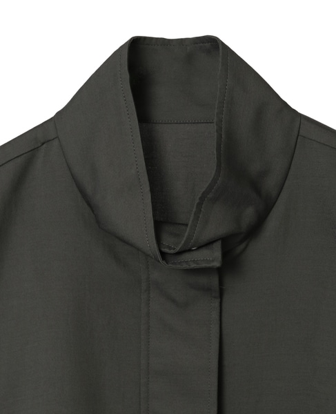 VIS混ツイルスタンドカラーブルゾン 詳細画像 カーキ 10