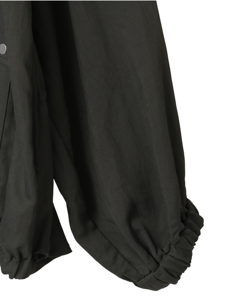 VIS混ツイルスタンドカラーブルゾン 詳細画像 カーキ 12