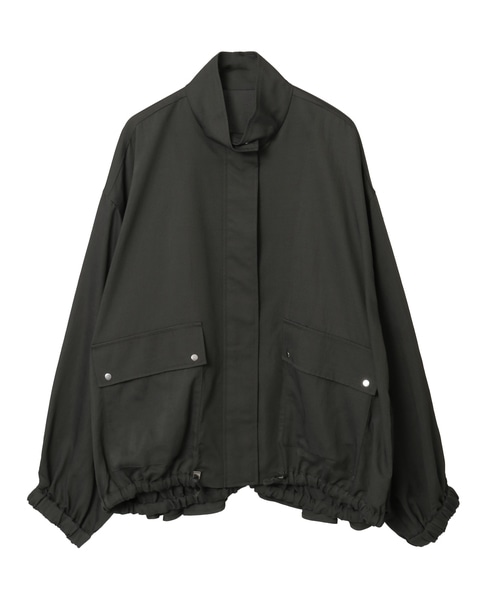 VIS混ツイルスタンドカラーブルゾン 詳細画像 カーキ 8