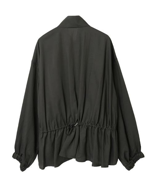 VIS混ツイルスタンドカラーブルゾン 詳細画像 カーキ 9