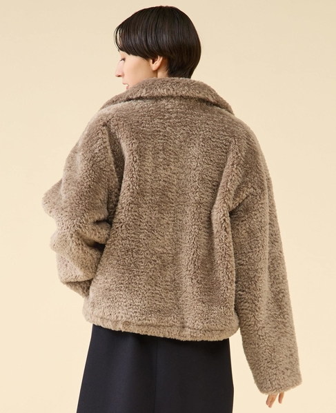フェイクファーブルゾン 詳細画像 グレージュ 5