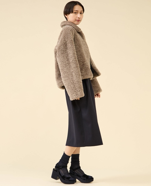 フェイクファーブルゾン 詳細画像 グレージュ 7