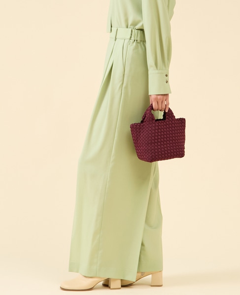 シアーウールワイドパンツ 詳細画像 ピスタチオ 2