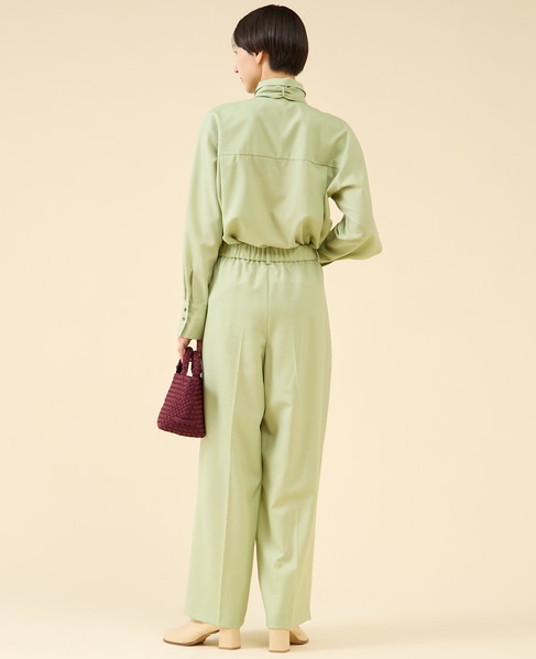 シアーウールワイドパンツ 詳細画像 ピスタチオ 6