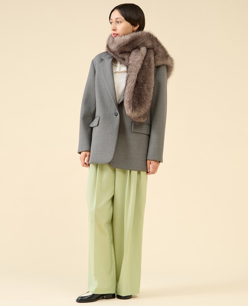 シアーウールワイドパンツ 詳細画像 ピスタチオ 7