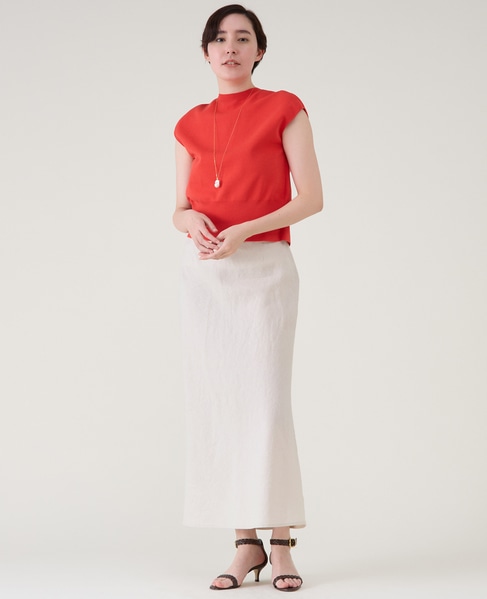 ウォッシュリネンスカート（セットアップ可） 詳細画像 生成り 9