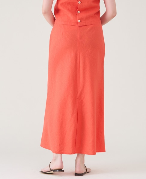 ウォッシュリネンスカート（セットアップ可） 詳細画像 レッド 3