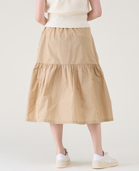マイクロタフタティアードスカート 詳細画像 ベージュ 3