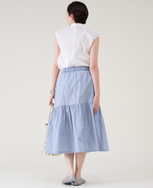 マイクロタフタティアードスカート 詳細画像 ライトブルー 6