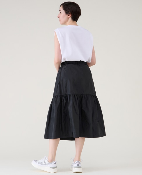 マイクロタフタティアードスカート 詳細画像 ブラック 5