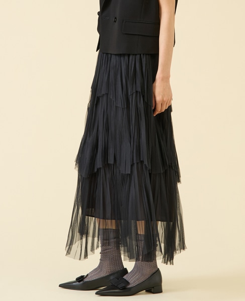 ティアードスカート 詳細画像 ブラック 2