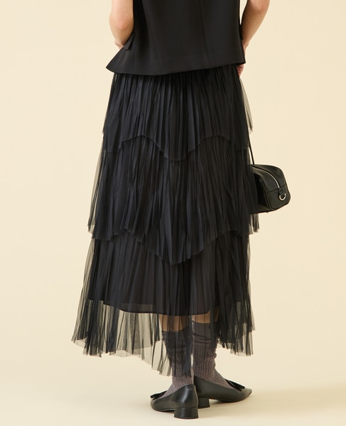 ティアードスカート 詳細画像 ブラック 3