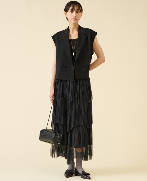 ティアードスカート 詳細画像 ブラック 5