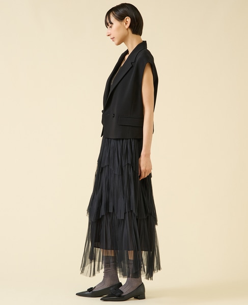 ティアードスカート 詳細画像 ブラック 6
