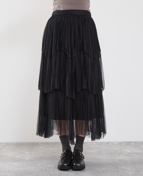 ティアードスカート 詳細画像 ブラック 9