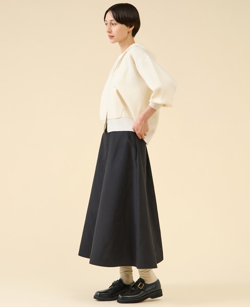 タフタバックゴムフレアスカート 詳細画像 ブラック 10