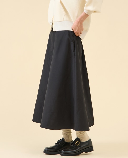 タフタバックゴムフレアスカート 詳細画像 ブラック 5