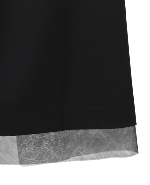 ウールサテンスカート 詳細画像 ブラック 4