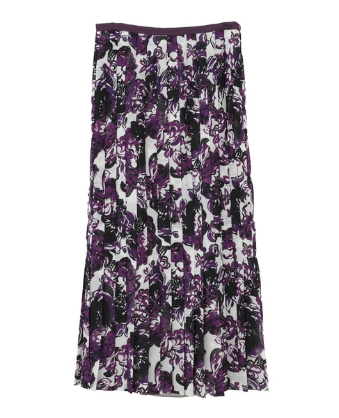 【l’heritage martinique/レリタージュ マルティニーク】ガーデンフラワープリントスカート（セットアップ可） 詳細画像 アイボリー 2