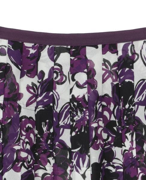 【l’heritage martinique/レリタージュ マルティニーク】ガーデンフラワープリントスカート（セットアップ可） 詳細画像 アイボリー 4