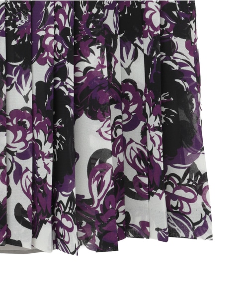 【l’heritage martinique/レリタージュ マルティニーク】ガーデンフラワープリントスカート（セットアップ可） 詳細画像 アイボリー 5