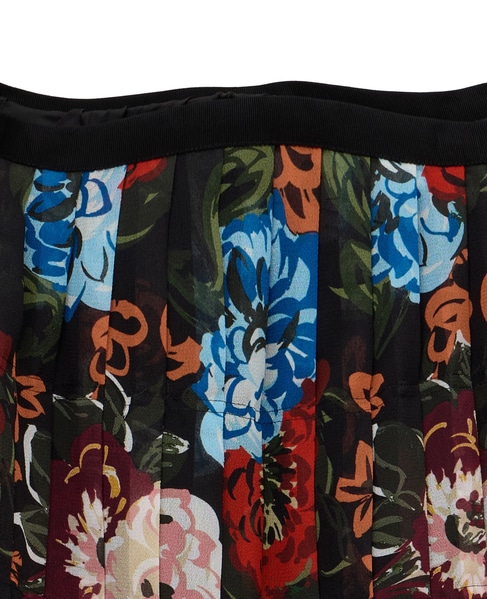 【l’heritage martinique/レリタージュ マルティニーク】ガーデンフラワープリントスカート（セットアップ可） 詳細画像 ブラック 3
