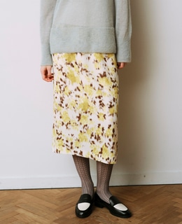 フラワーギャザータイトスカート