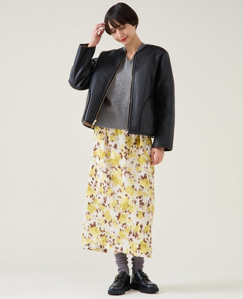 フラワーギャザータイトスカート 詳細画像 ホワイト 10