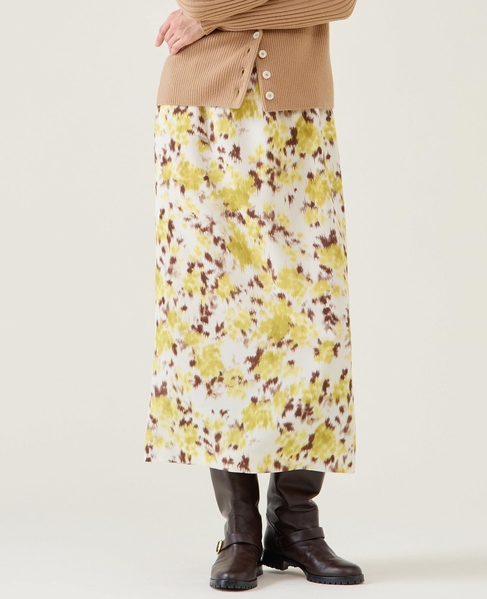 フラワーギャザータイトスカート 詳細画像 ホワイト 2