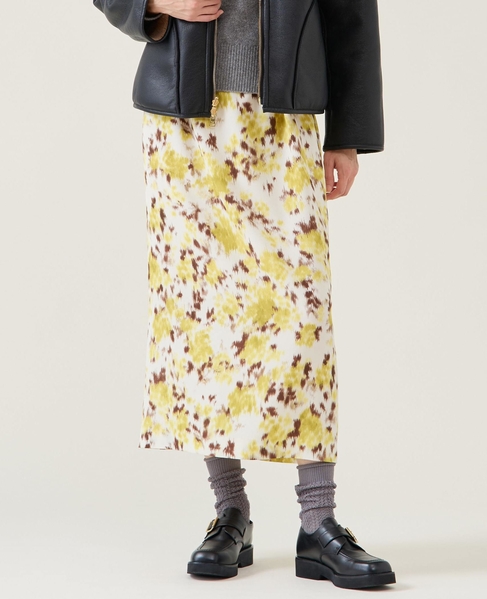 フラワーギャザータイトスカート 詳細画像 ホワイト 4