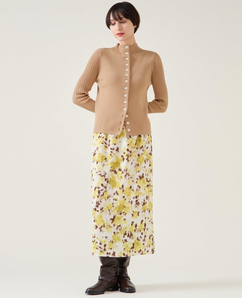 フラワーギャザータイトスカート 詳細画像 ホワイト 7