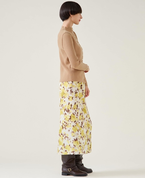 フラワーギャザータイトスカート 詳細画像 ホワイト 8