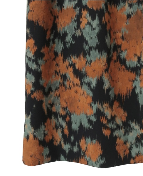 フラワーギャザータイトスカート 詳細画像 ブラック 14