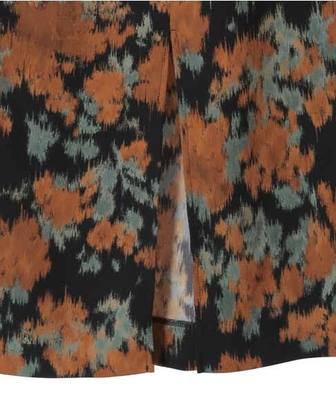 フラワーギャザータイトスカート 詳細画像 ブラック 15