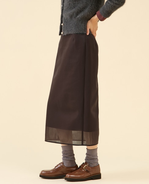 シアーダンボールスカート 詳細画像 ブラウン 2
