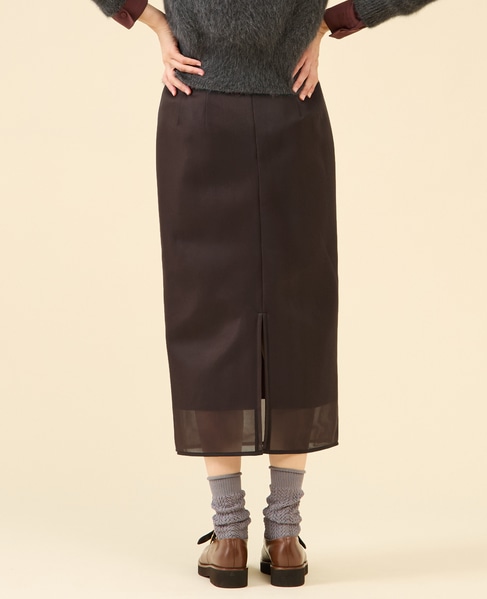 シアーダンボールスカート 詳細画像 ブラウン 3