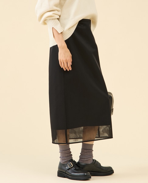 シアーダンボールスカート 詳細画像 ブラック 2