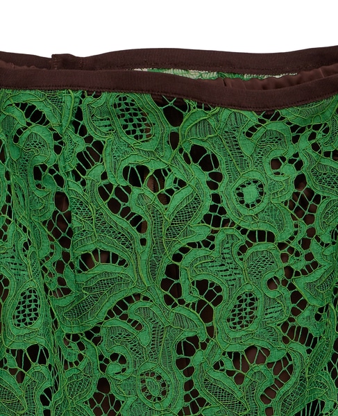 【l’heritage martinique/レリタージュ マルティニーク】フレンチリバーレーススカート 詳細画像 グリーン 3