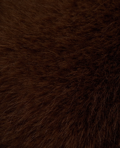 【l’heritage martinique/レリタージュ マルティニーク】フォックスライクフェイクファーストールジレ 詳細画像 ブラウン 11