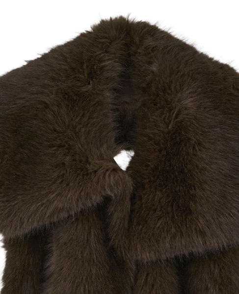 【l’heritage martinique/レリタージュ マルティニーク】フォックスライクフェイクファーストールジレ 詳細画像 ブラウン 8