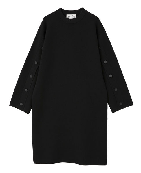 【l’heritage martinique/レリタージュ マルティニーク】ミラノリブワンピース 詳細画像 ブラック 1
