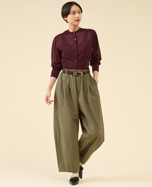 シアーウールカーディガン 詳細画像 ボルドー 9