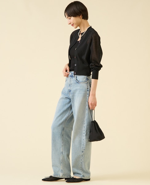 シアーウールカーディガン 詳細画像 ブラック 6