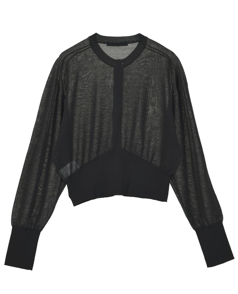 シアーウールカーディガン 詳細画像 ブラック 9